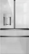 CXE22DM5PS5 Cafe 22.3 Cu Ft French Door Refrigerator - Counter Depth Platinum Glass