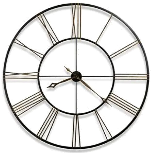 Postema 49 Inch Iron Black and Gold Wall Clock-1