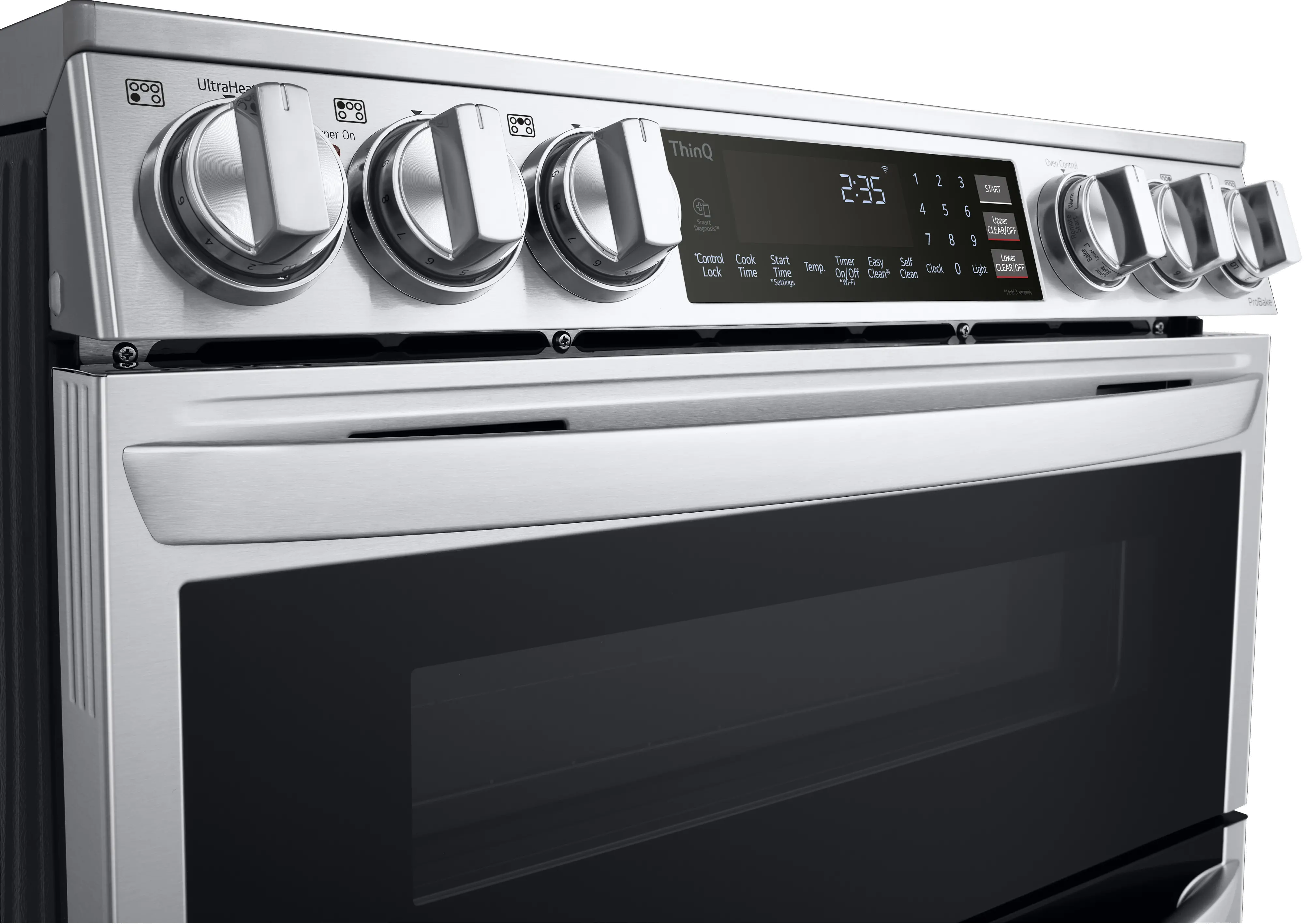 LTEL7337F LG 7.3 cu ft Slide-In Double Oven Range - Stainless Steel-7