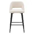 Blakeley Cream Velvet Counter Stool, Set of 2