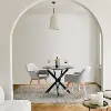 Ayla Light Gray Upholstered Side Chair, Set of 2