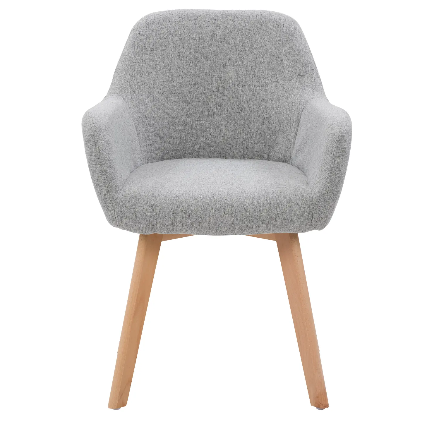 Ayla Light Gray Upholstered Side Chair, Set of 2-1
