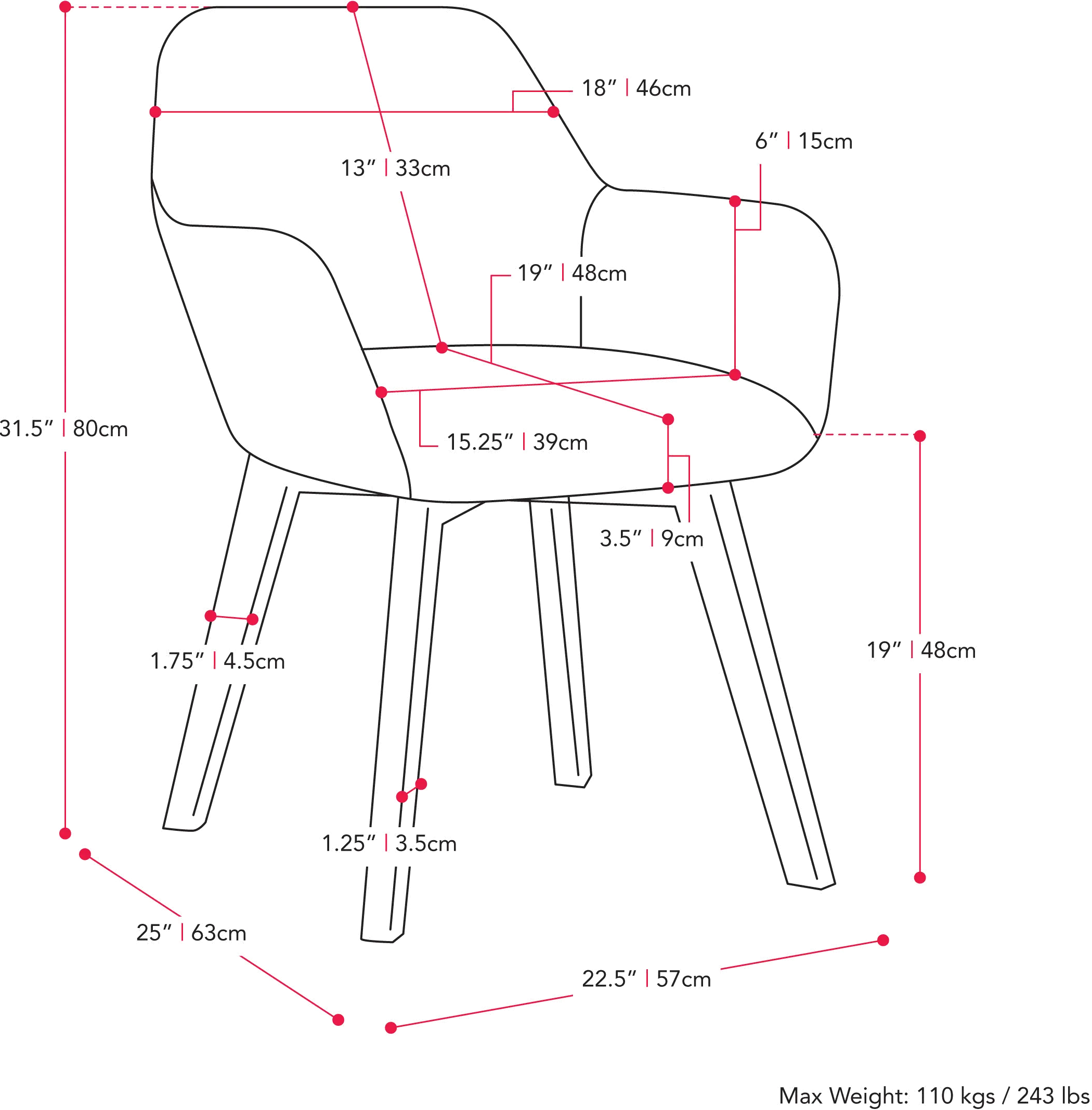 Ayla Light Gray Upholstered Side Chair, Set of 2-7