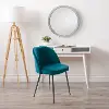 Ayla Teal Velvet Upholstered Accent Chair
