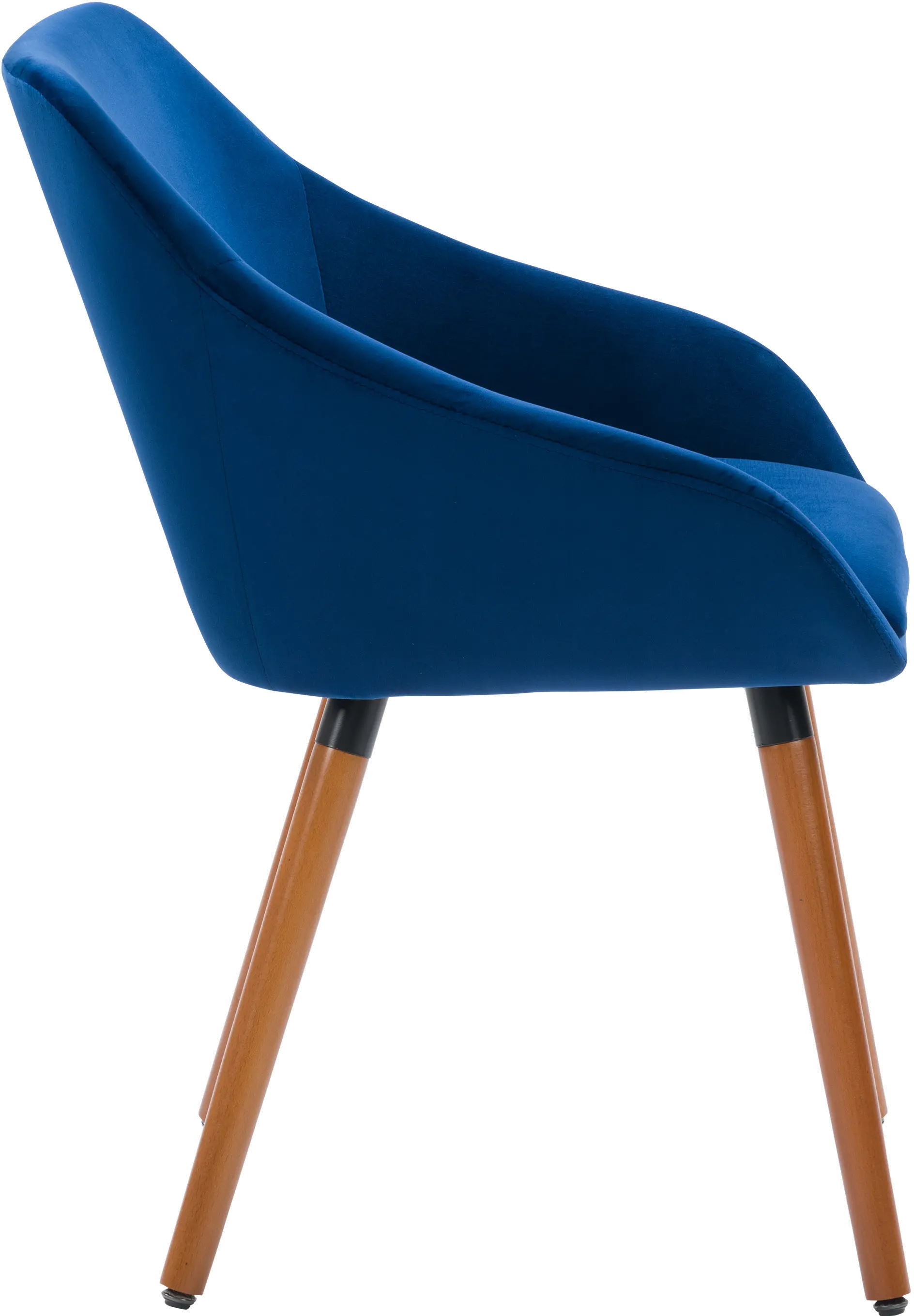 Ayla Navy Velvet Side Chairs, Set of 2-3