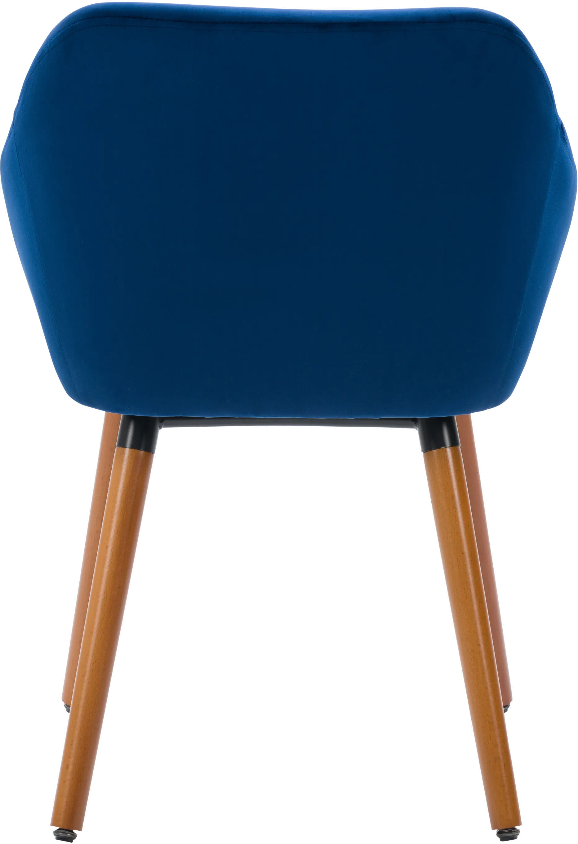 Ayla Navy Velvet Side Chairs, Set of 2-4