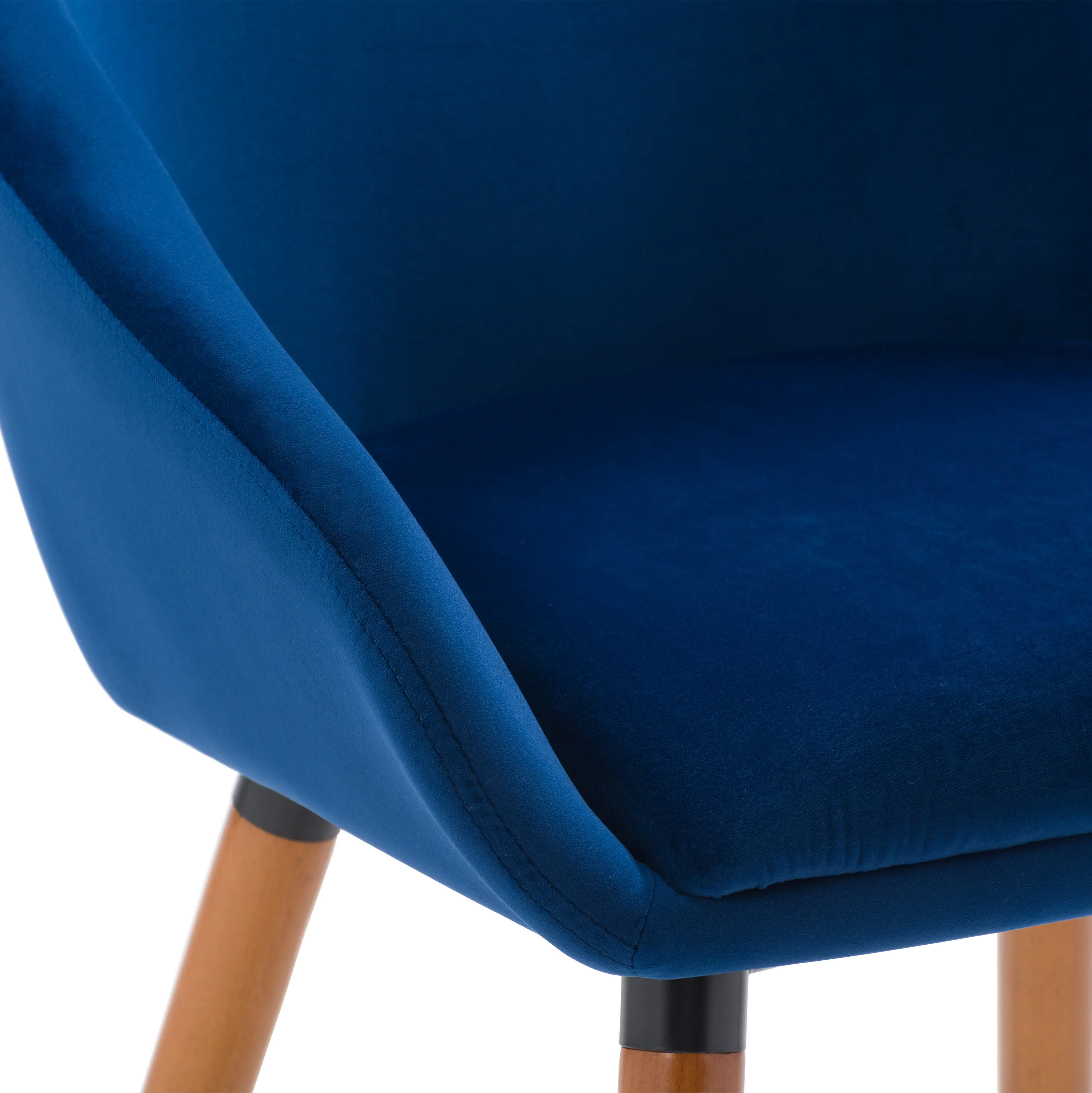 Ayla Navy Velvet Side Chairs, Set of 2-6