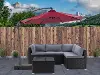 9.5 ft Cantilever Patio Umbrella in Wine Red