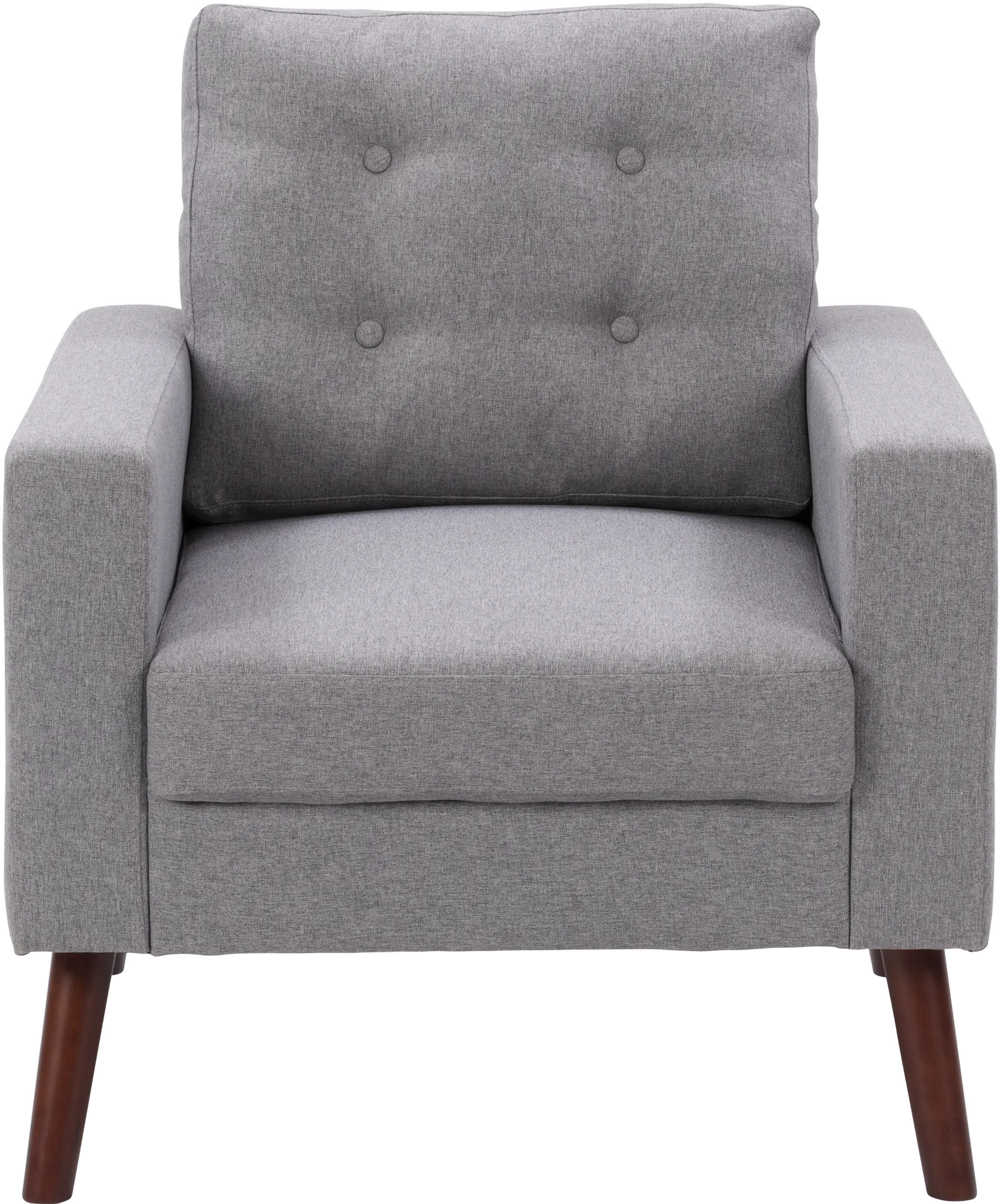 Elwood Gray Tufted Accent Chair-1