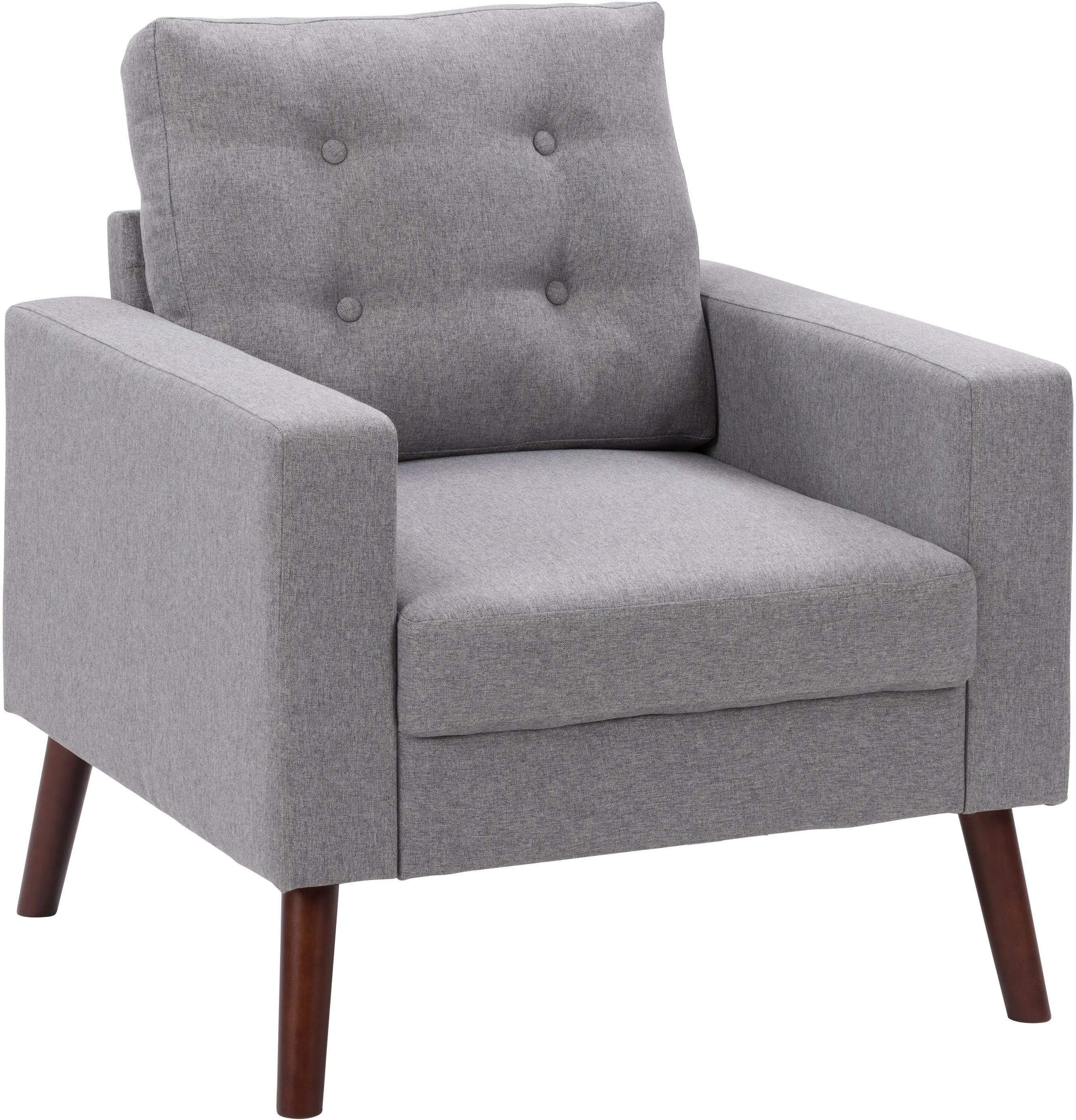 Elwood Gray Tufted Accent Chair-3