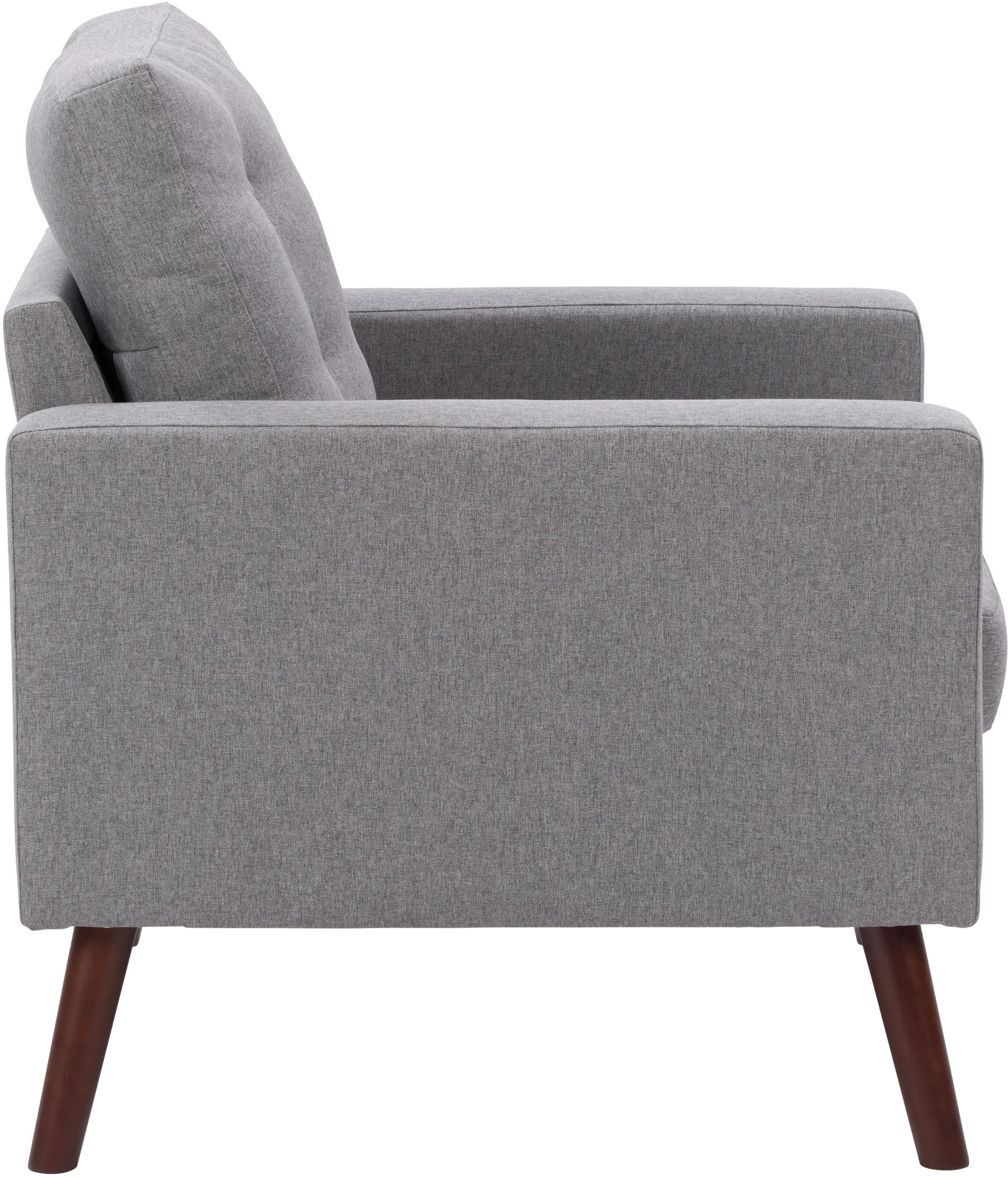 Elwood Gray Tufted Accent Chair-4