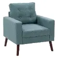 Elwood Light Green Tufted Accent Chair