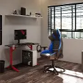 Nightshade Black and Blue Gaming Chair
