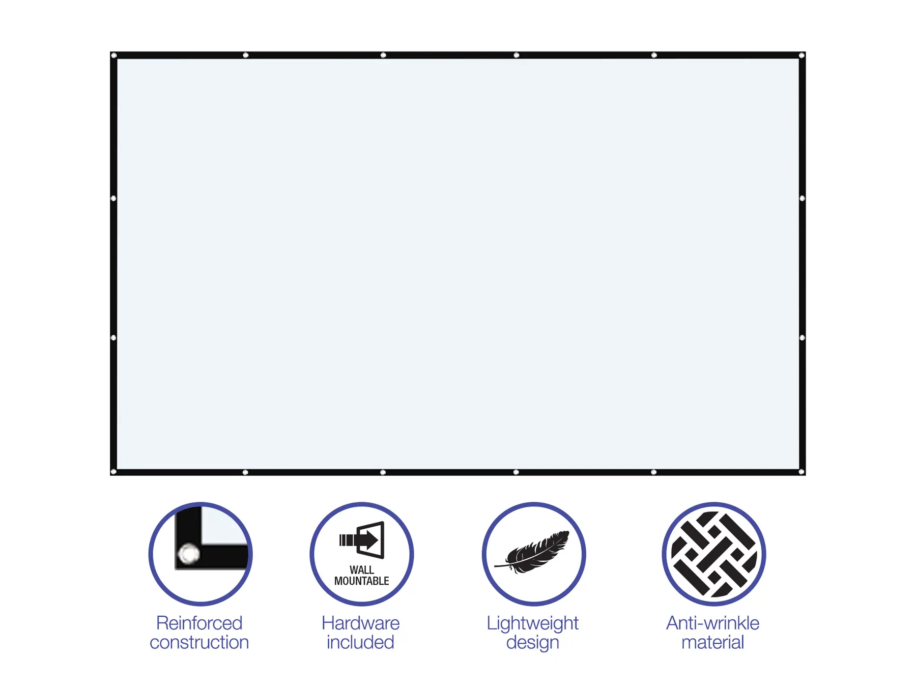 PJS130 Sam 130 Indoor Soft Projection Screen-3