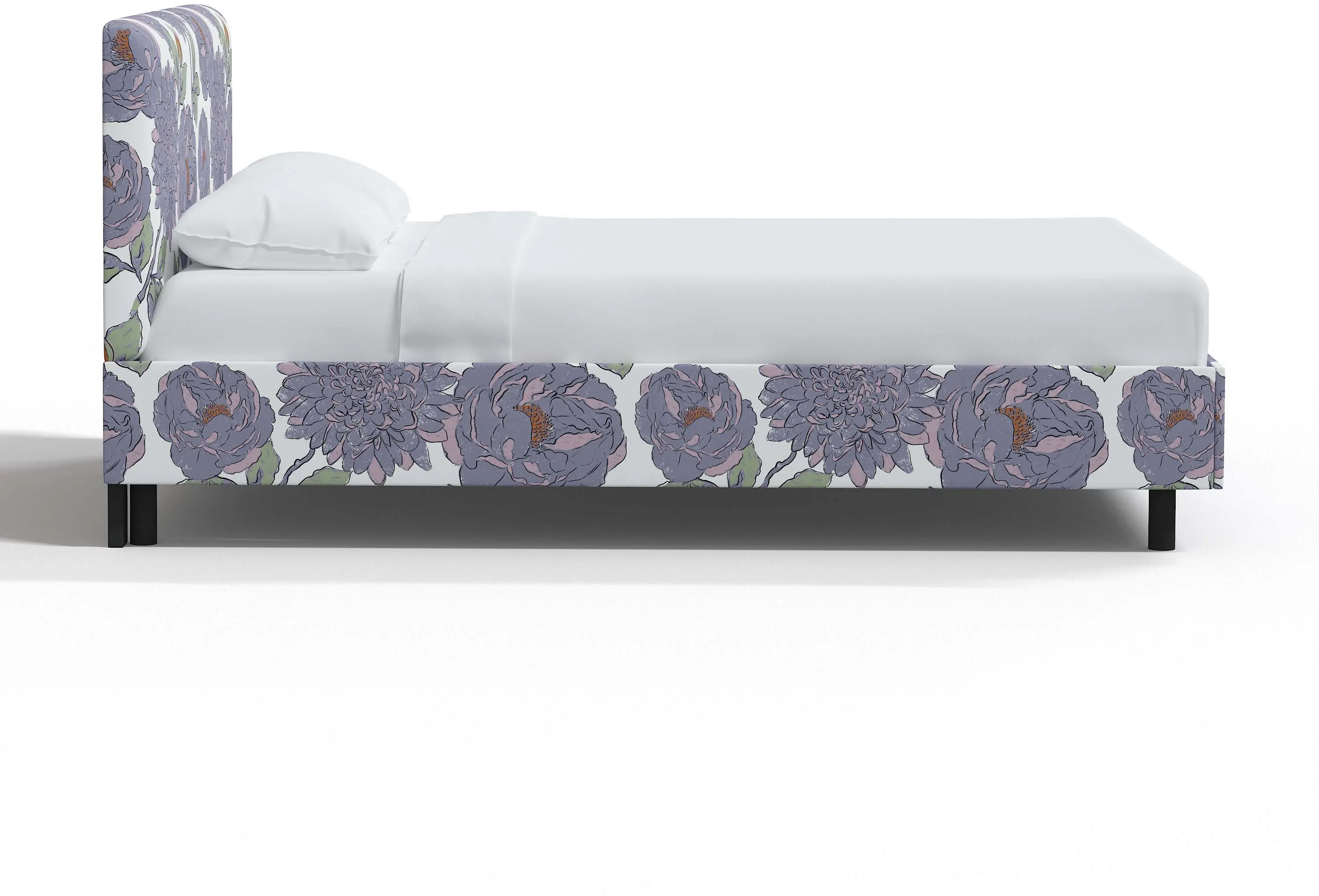 752PBDALPRWOGA Brianna Periwinkle Floral Queen Platform Bed - Skyline Furniture-1