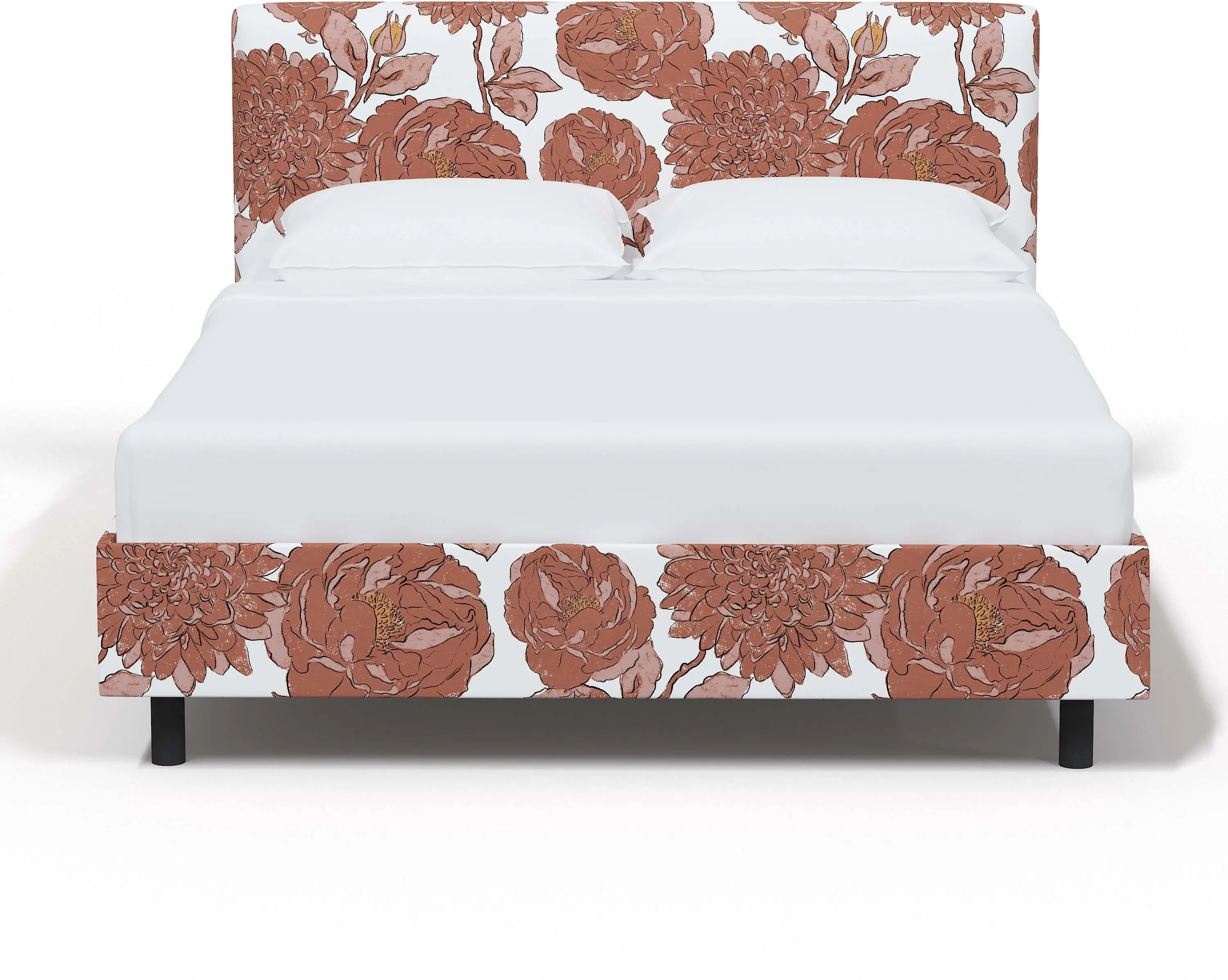750PBDALPKOGA Brianna Pink Floral Twin Platform Bed - Skyline Furniture-3