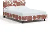 751PBDALPKOGA Brianna Pink Floral Full Platform Bed - Skyline Furniture
