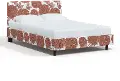 754PBDALPKOGA Brianna Pink Floral California King Platform Bed - Skyline Furniture