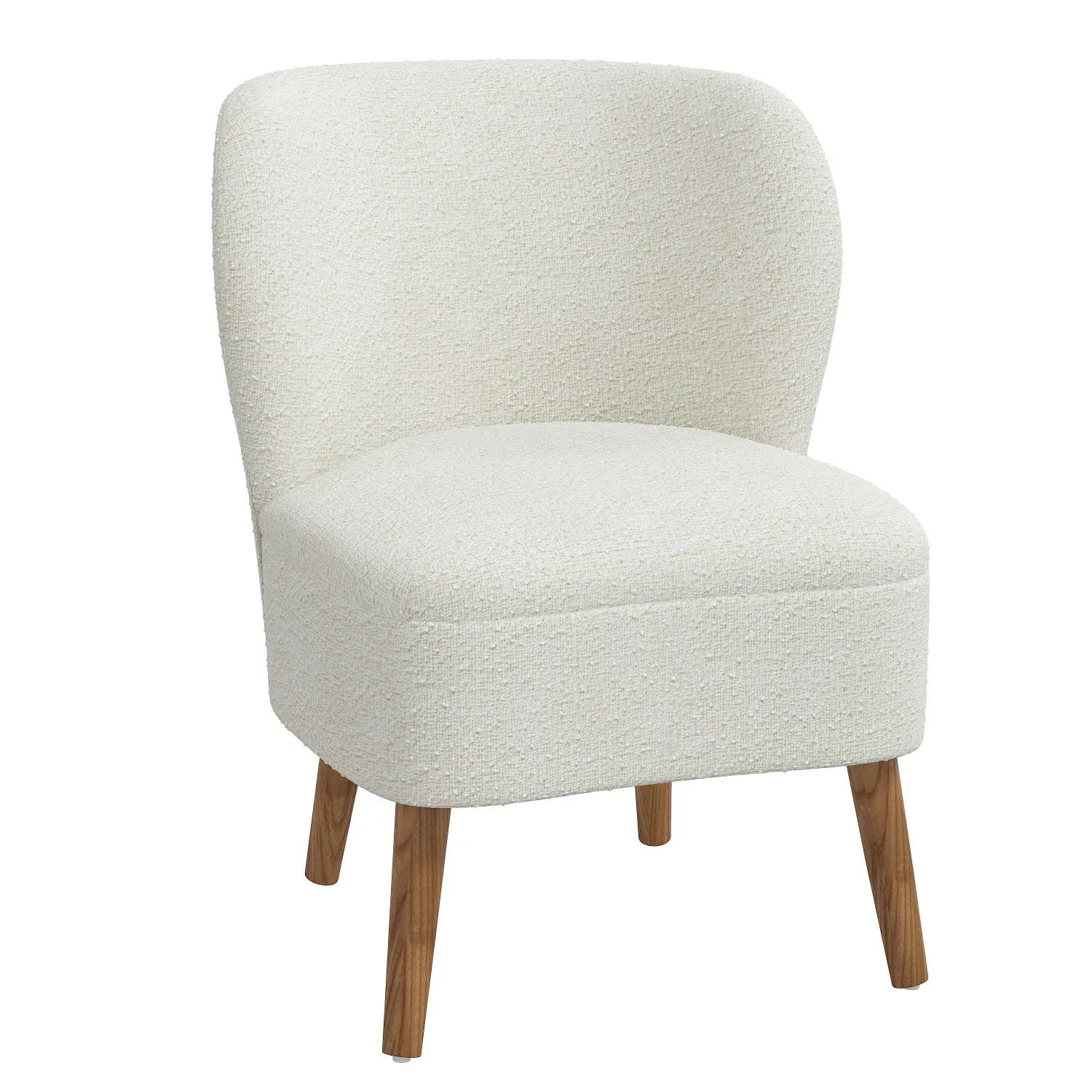 22-1MLNSNW Chrissy Boucle Ivory Accent Chair - Skyline Furniture-1