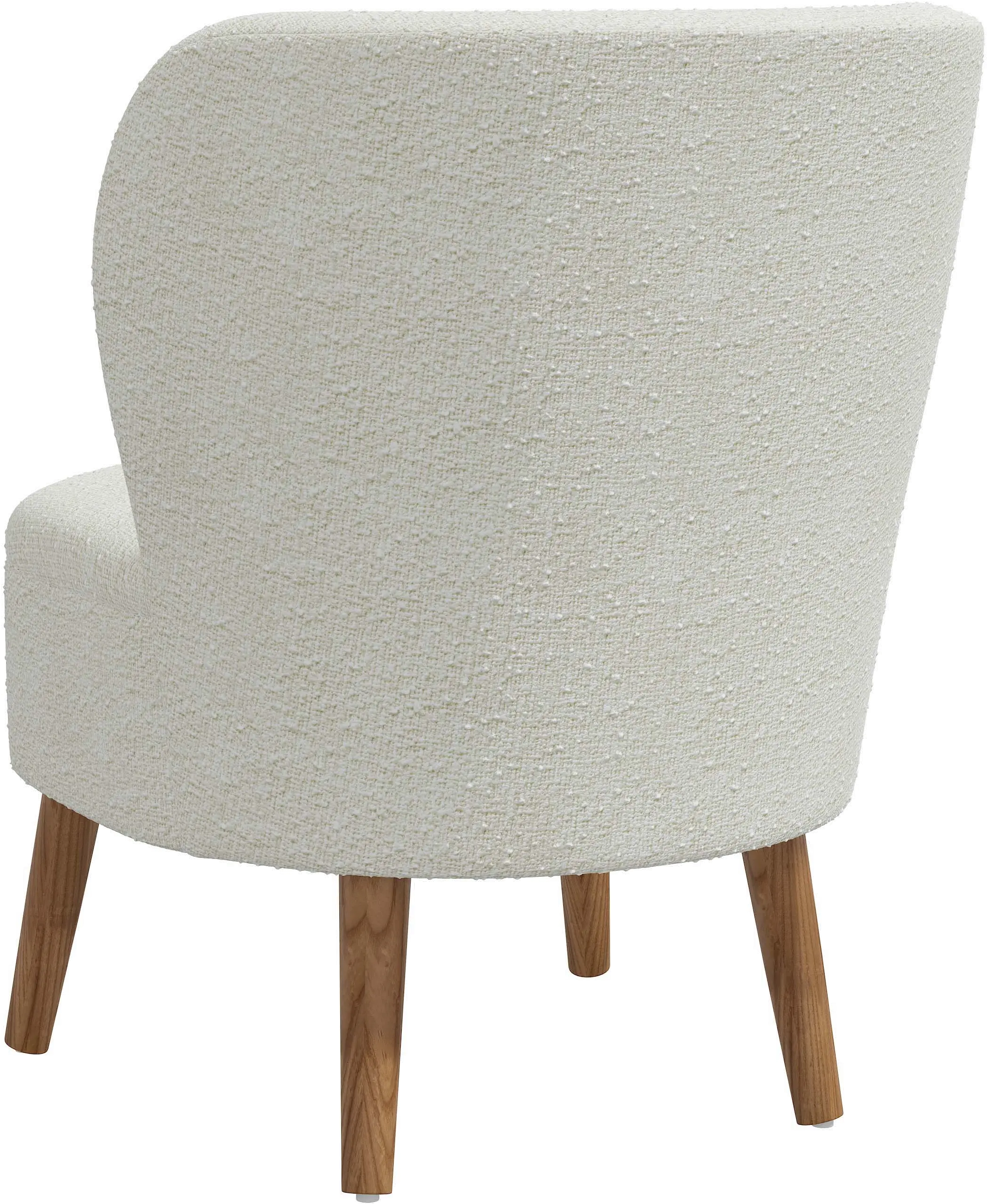 22-1MLNSNW Chrissy Boucle Ivory Accent Chair - Skyline Furniture-5