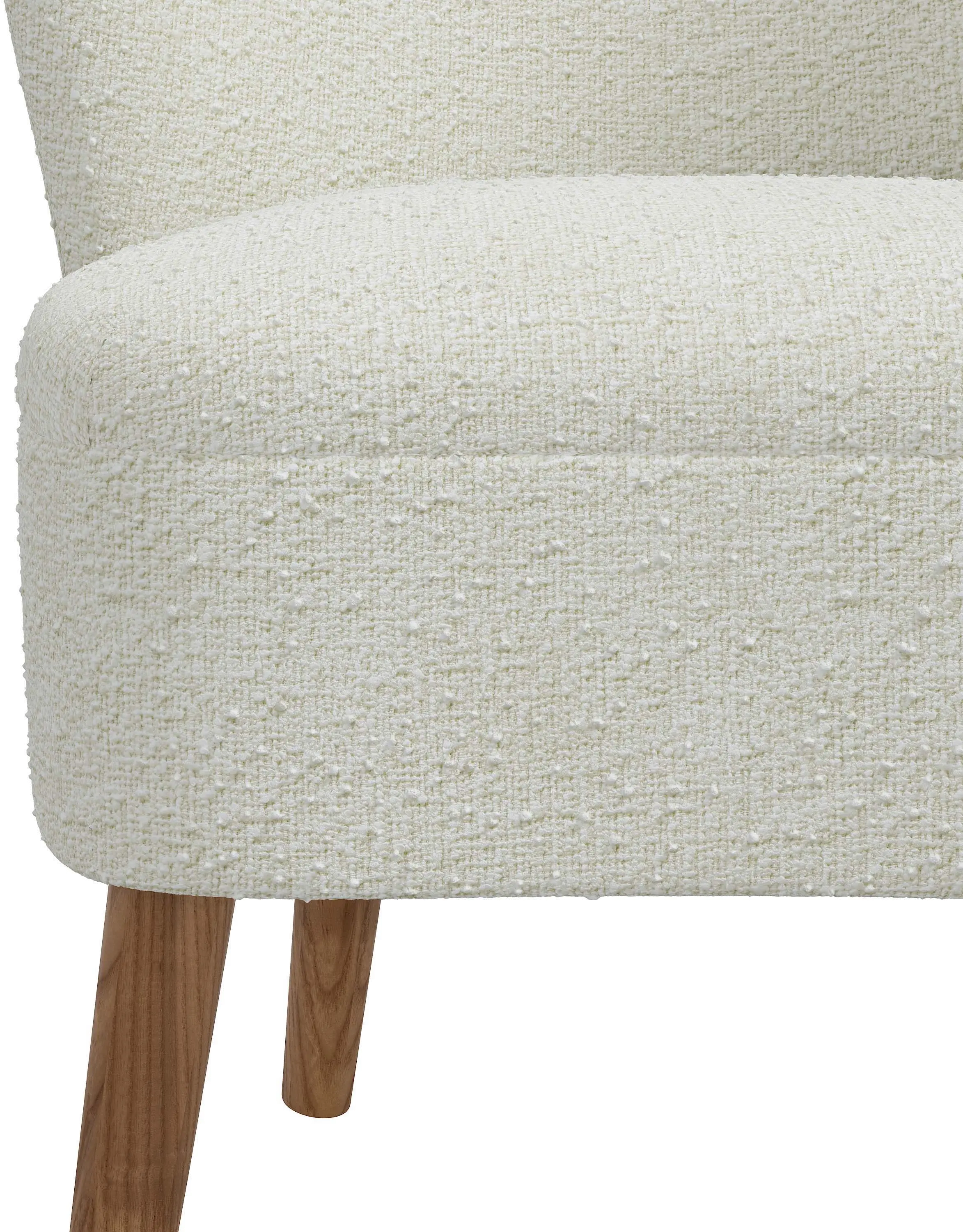 22-1MLNSNW Chrissy Boucle Ivory Accent Chair - Skyline Furniture-2