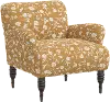 9505RBNFLOCROGA Eliza Ochre Floral Accent Chair - Skyline Furniture