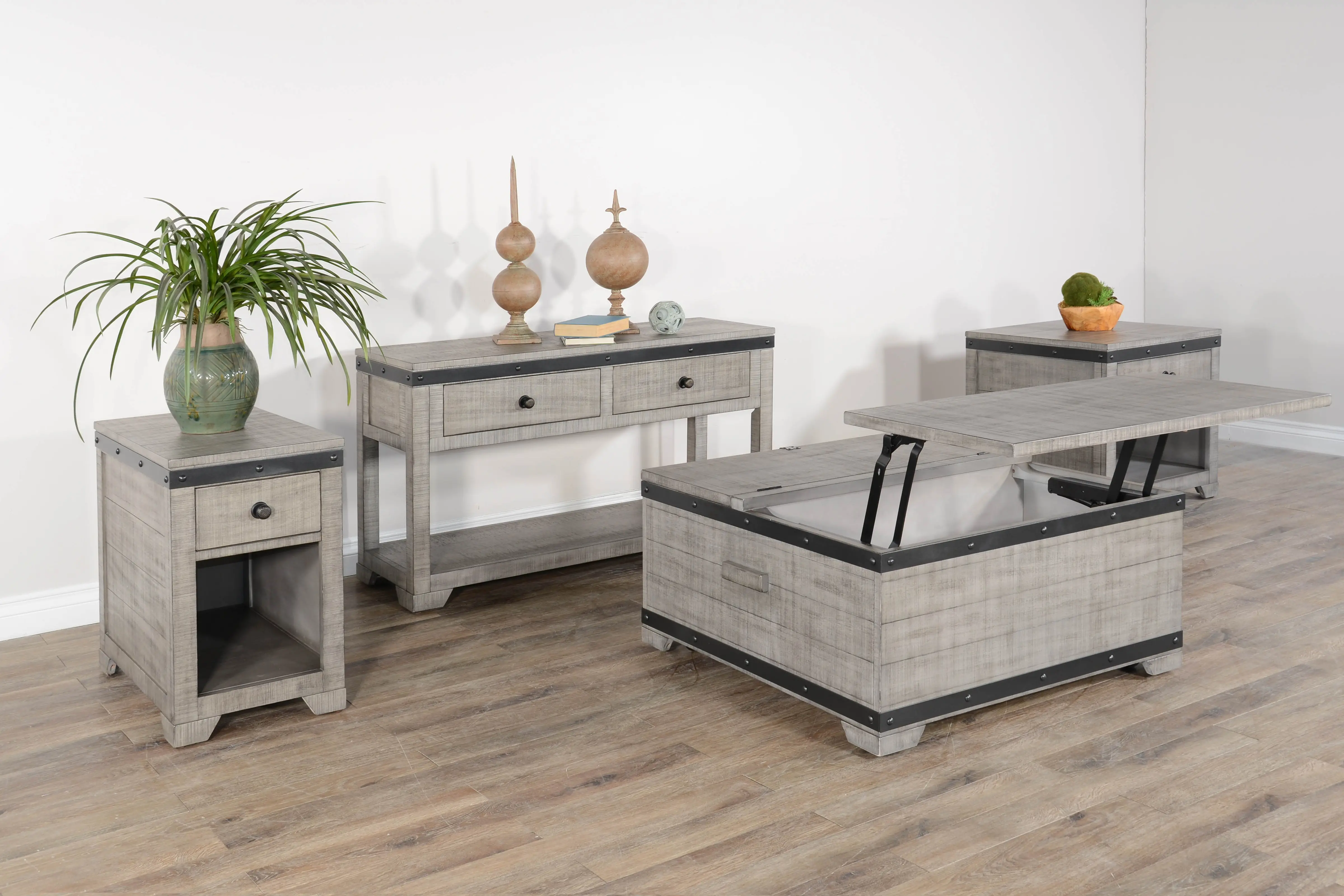 Avalon Gray Side Table-2