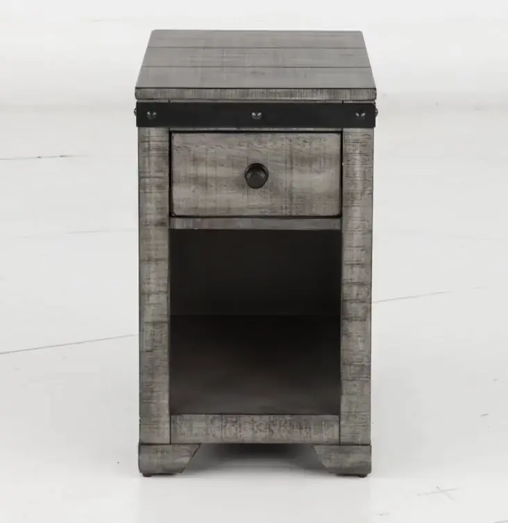 Avalon Gray Side Table-9