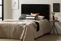 13749 Balka Matte Black Leather Queen Headboard - South Shore