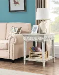60232 Athens White End Table