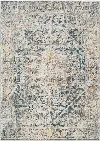 PDT2300-582/5'X8'2 Presidential 5 x 8 Ice Blue and Ivory Area Rug