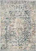 PDT2300-710103/8X10 Presidential 8 x 10 Ice Blue and Ivory Area Rug