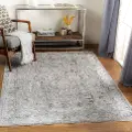 BWK2314-575/5'X7'5 Brunswick 5 x 8 Teal and Gray Area Rug