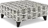 PIRSTOOT/MURDOCK DOMINO Laguna Off-White Striped Storage Ottoman
