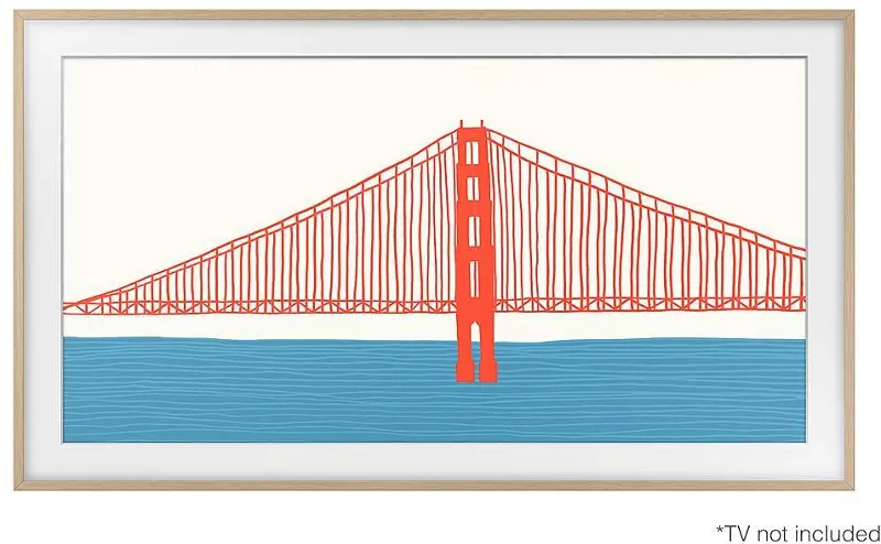 Samsung 85” The Frame Customizable Bezel - Modern Teak