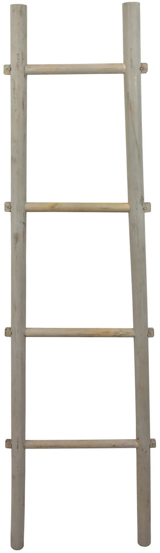 60 Inch Gray Decorative Ladder-1