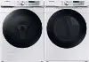 .SUG-W/W-6300-GAS-PR Samsung Front Load Washer and Gas Dryer Set - White 45B6300