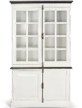 Bourbon White Display Cabinet
