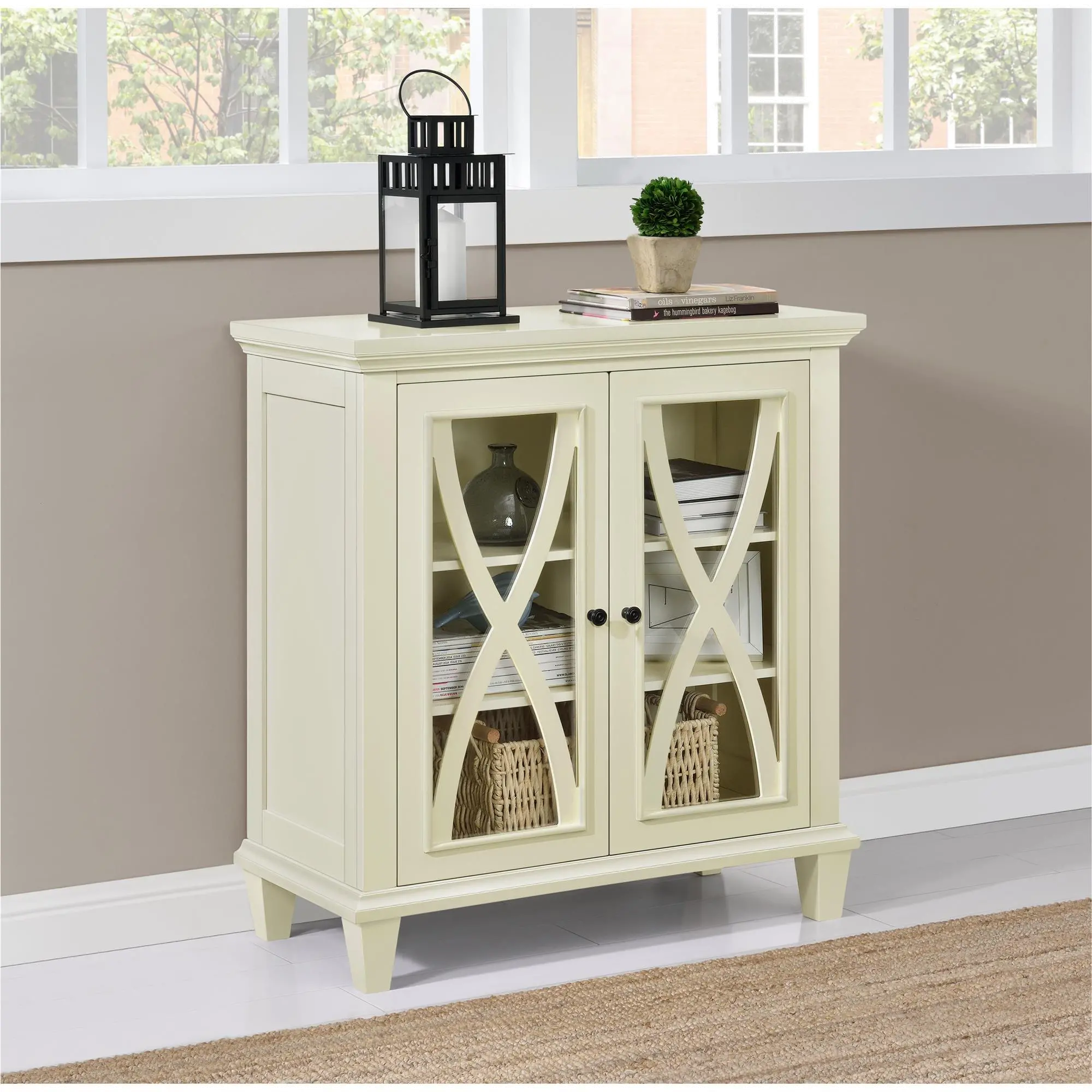 Ellington Ivory Double Door Accent Cabinet-3