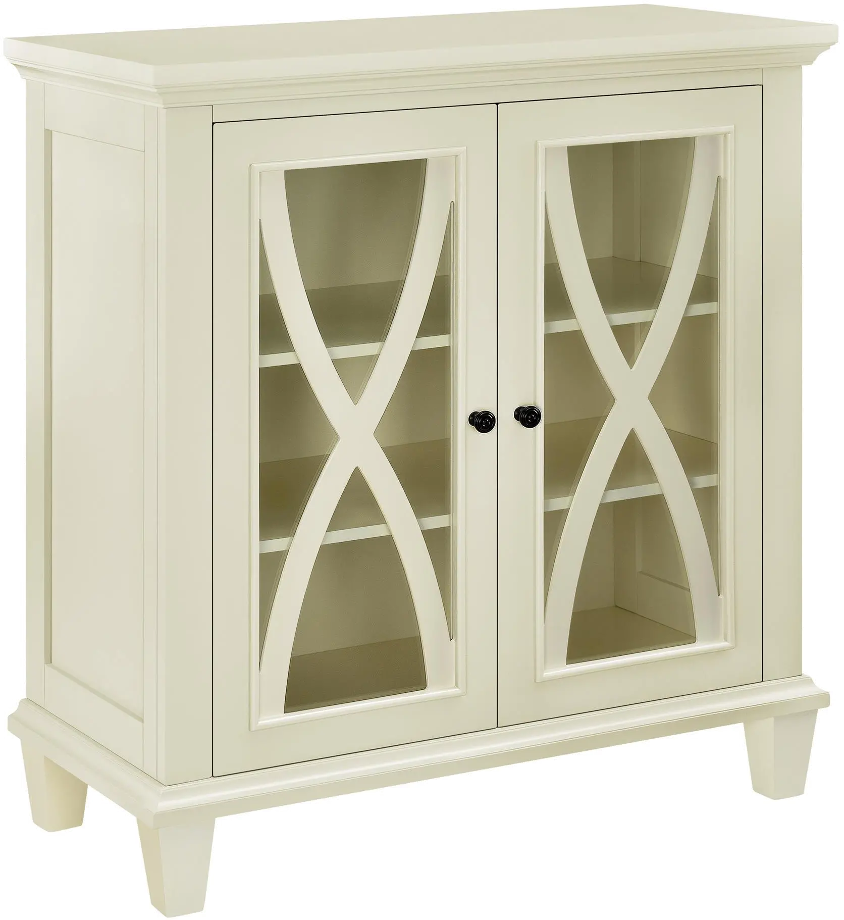 Ellington Ivory Double Door Accent Cabinet-1
