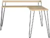 Haven Natural L-Shaped Desk with Riser
