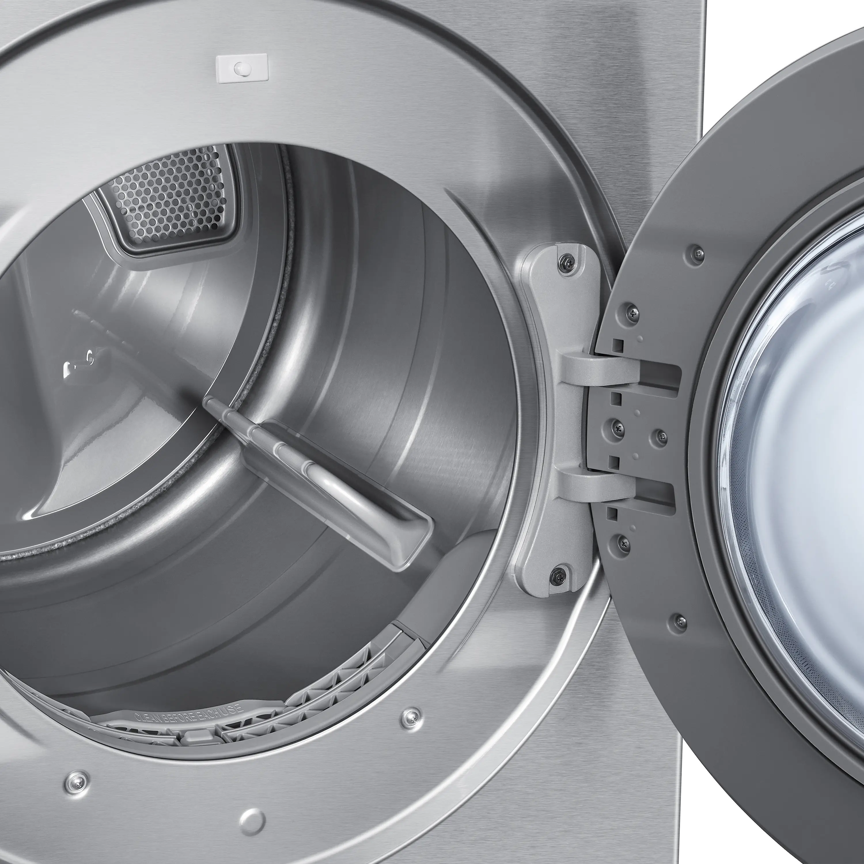 DVE53BB8900T Samsung Bespoke 7.6 cu ft Electric Dryer with Smart Dial - Silver Steel 53BB8900-6