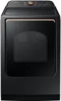DVE55A7700V Samsung 7.4 Cu Ft Electric Smart Dryer with Steam Sanitize+ - Brushed Black