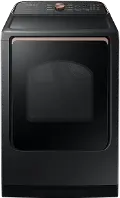 DVG55A7700V Samsung 7.4 cu. ft. Smart Gas Dryer with Steam Sanitize+ - Brushed Black