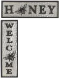 31.5-Inch Set of Welcome & Honey Wall Decor