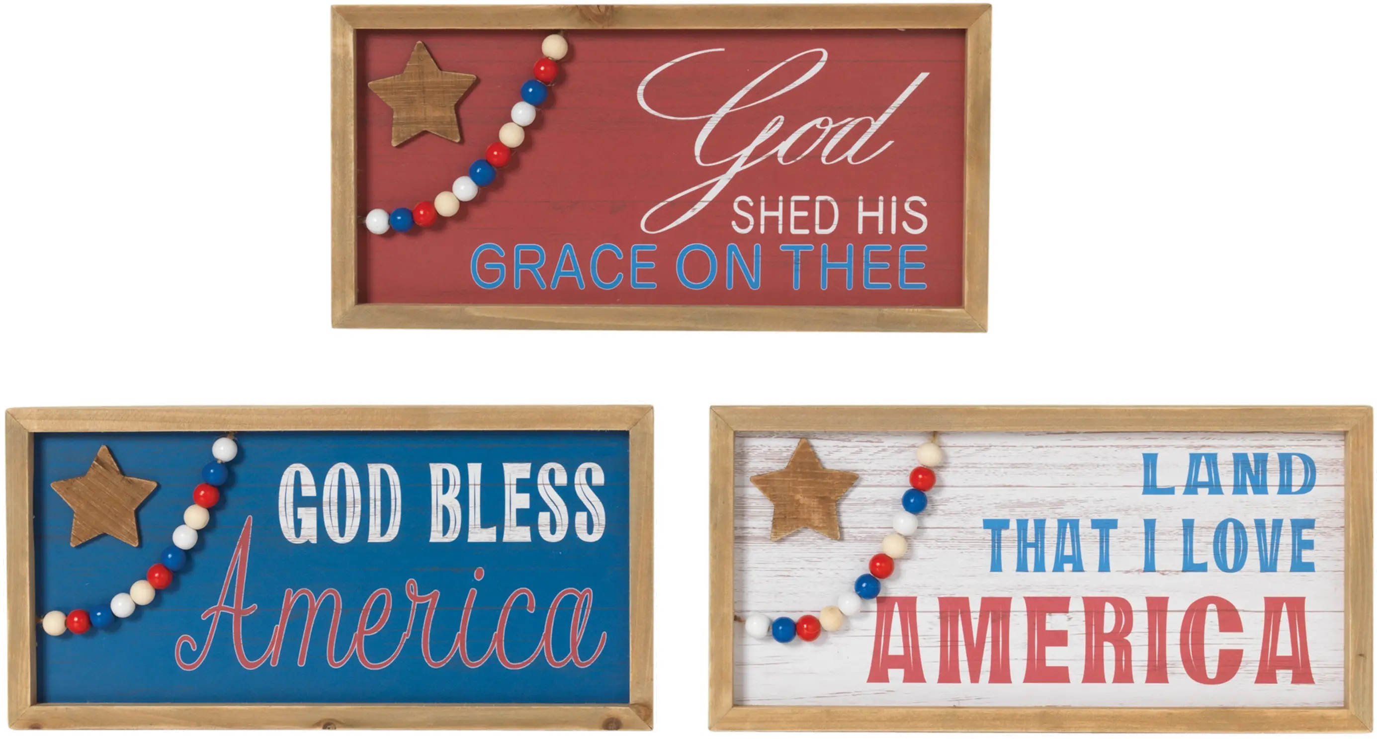 Assorted 15.75 Inch Americana Wall Decor-1