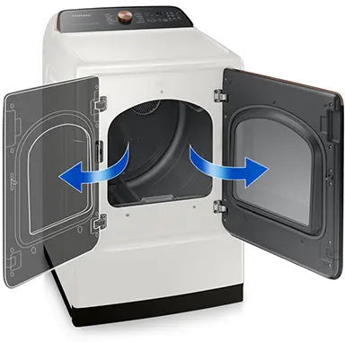 DVE55A7300E Samsung Top Load Electric Dryer - Ivory 55A7300-7