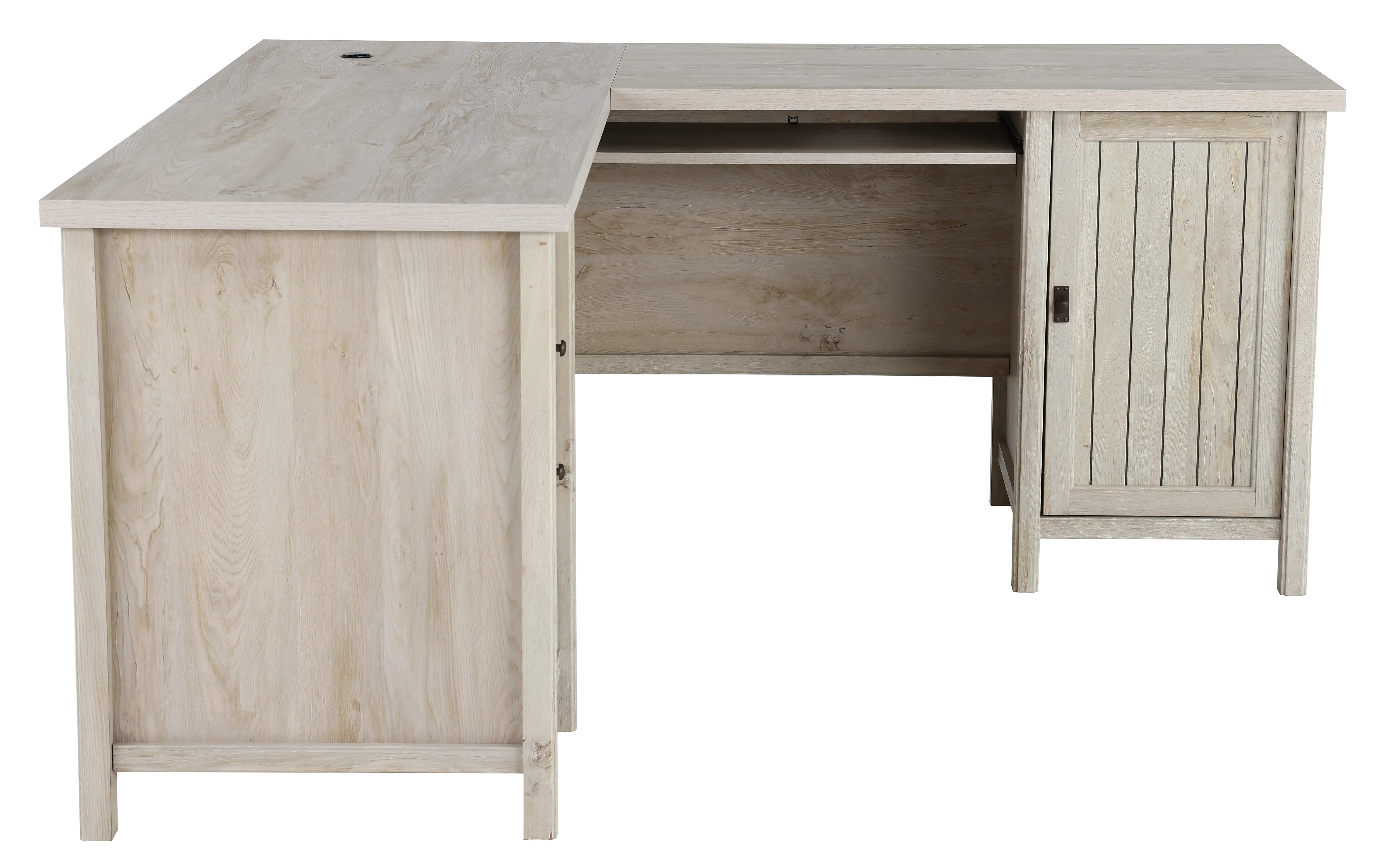 Costa Chestnut Beige L-Shaped Desk-4