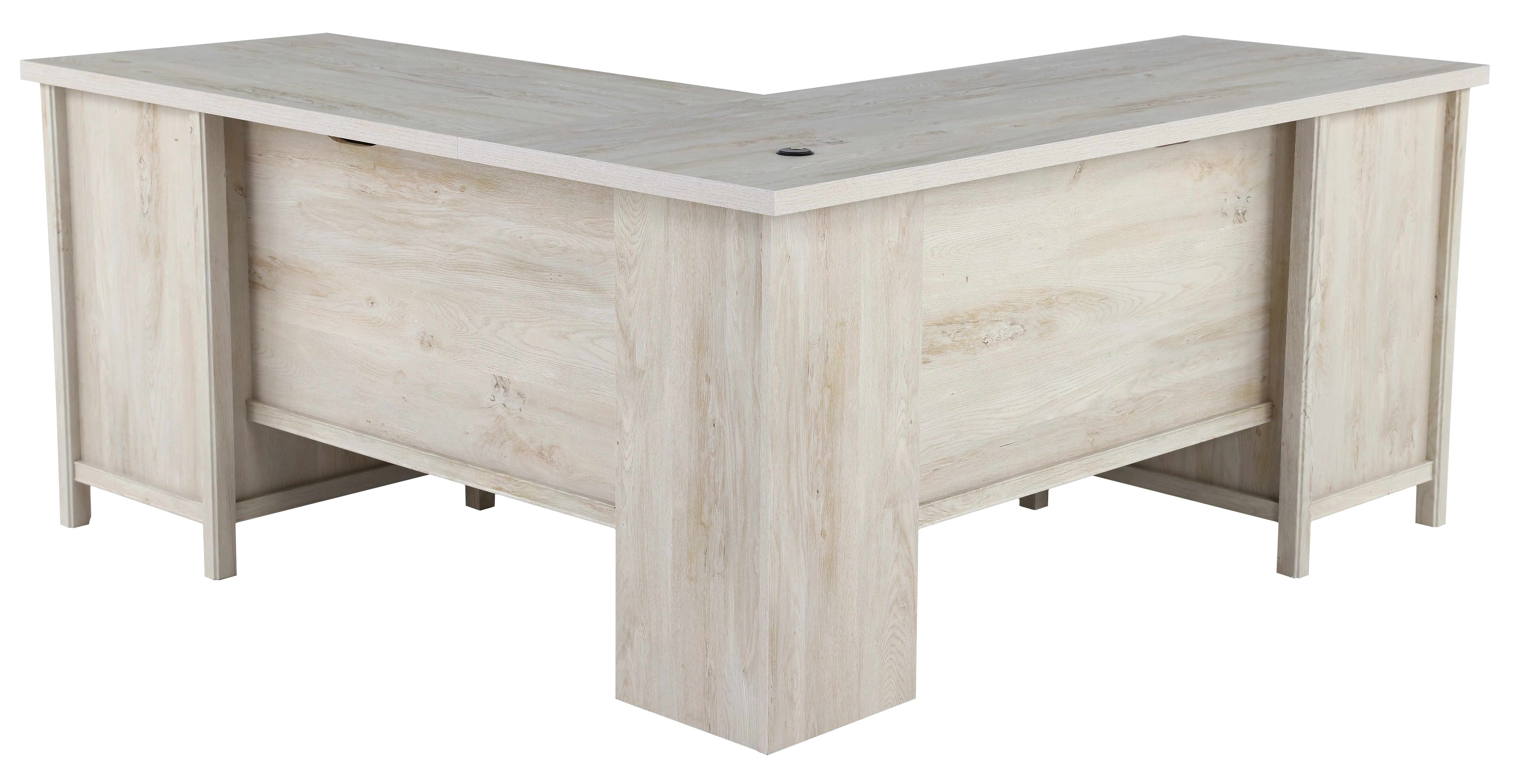 Costa Chestnut Beige L-Shaped Desk-5