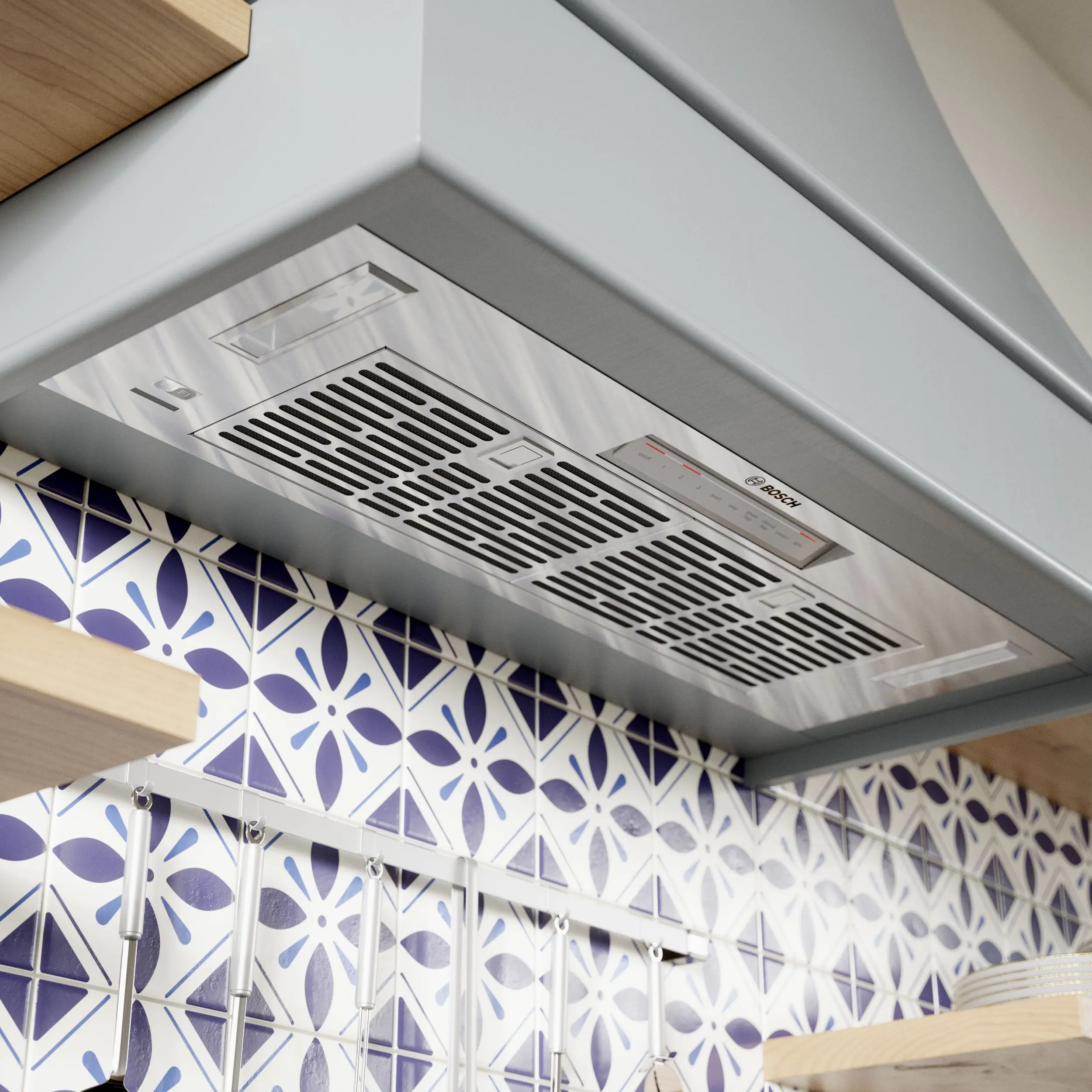 HUI86553UC Bosch 800 Series 32 Custom Hood Insert - Stainless Steel-4
